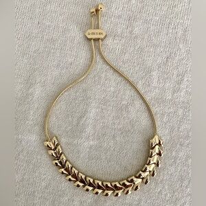 Stella & Dot MB x SD On The Mark Slider Bracelet Gold